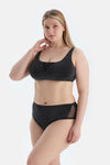 Siyah Yüksek Bel Bikini Alt