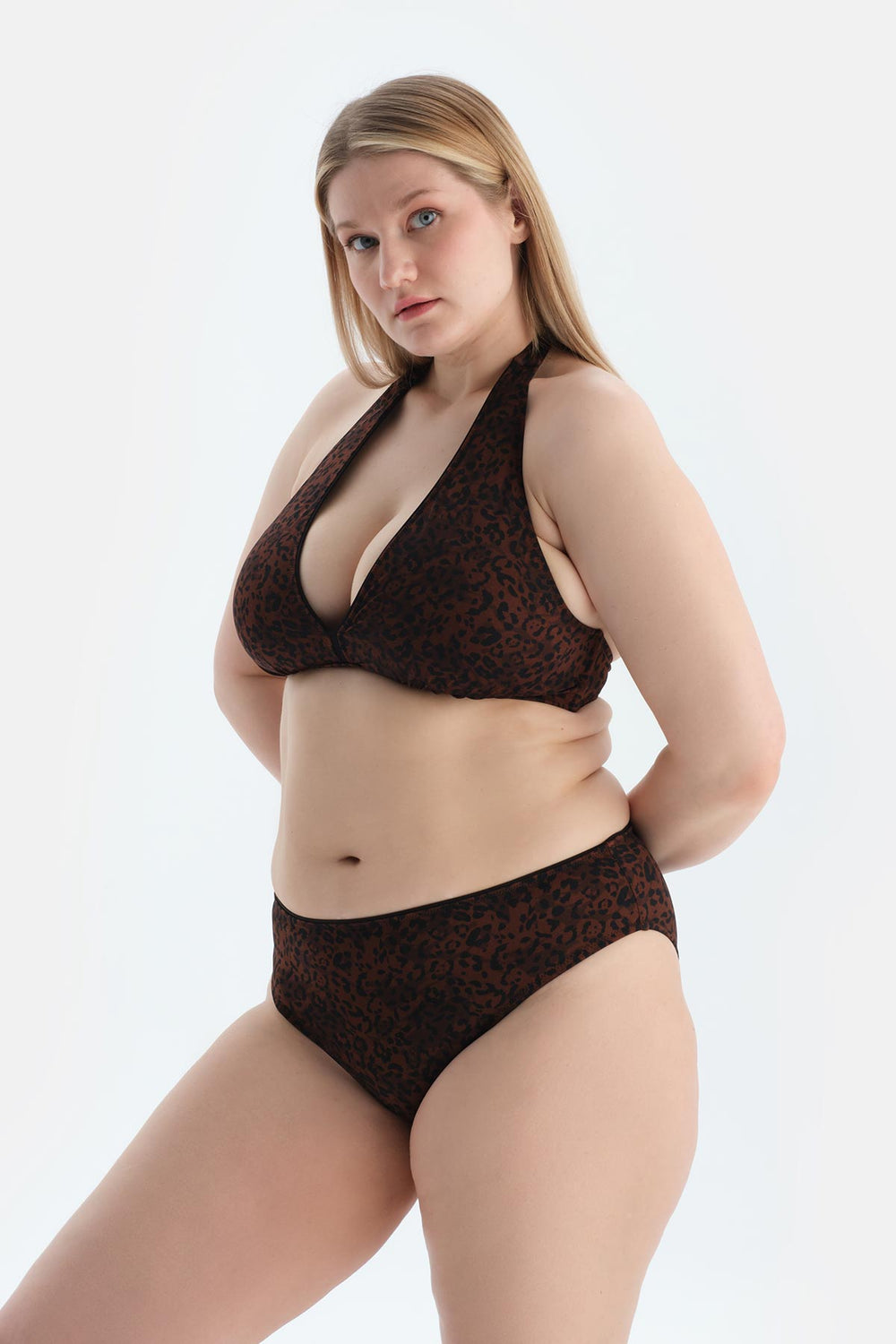 Multicolor Yüksek Bel Bikini Alt