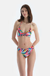 Multicolor Orta Bel Bikini Alt