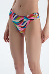 Multicolor Orta Bel Bikini Alt