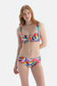 Multicolor Orta Bel Bikini Alt