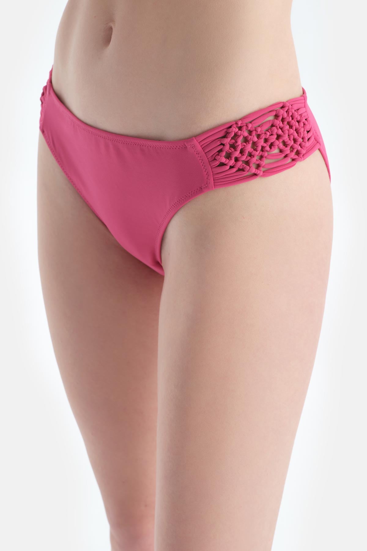 Fuşya Normal Bel Bikini Alt