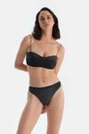 Siyah Normal Bel Bikini Alt