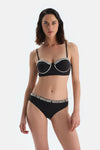 Siyah Normal Bel Bikini Alt