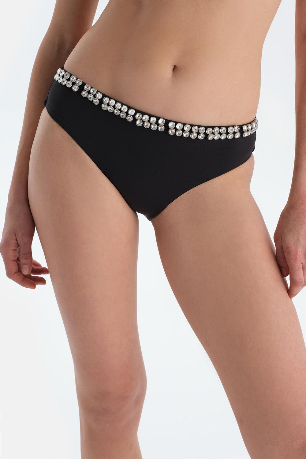 Siyah Normal Bel Bikini Alt