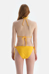 Sarı Spagetti Bikini Alt