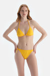 Sarı Spagetti Bikini Alt