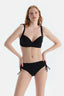 Siyah Yanı Büzgülü Bikini Alt