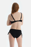 Siyah Yanı Büzgülü Bikini Alt