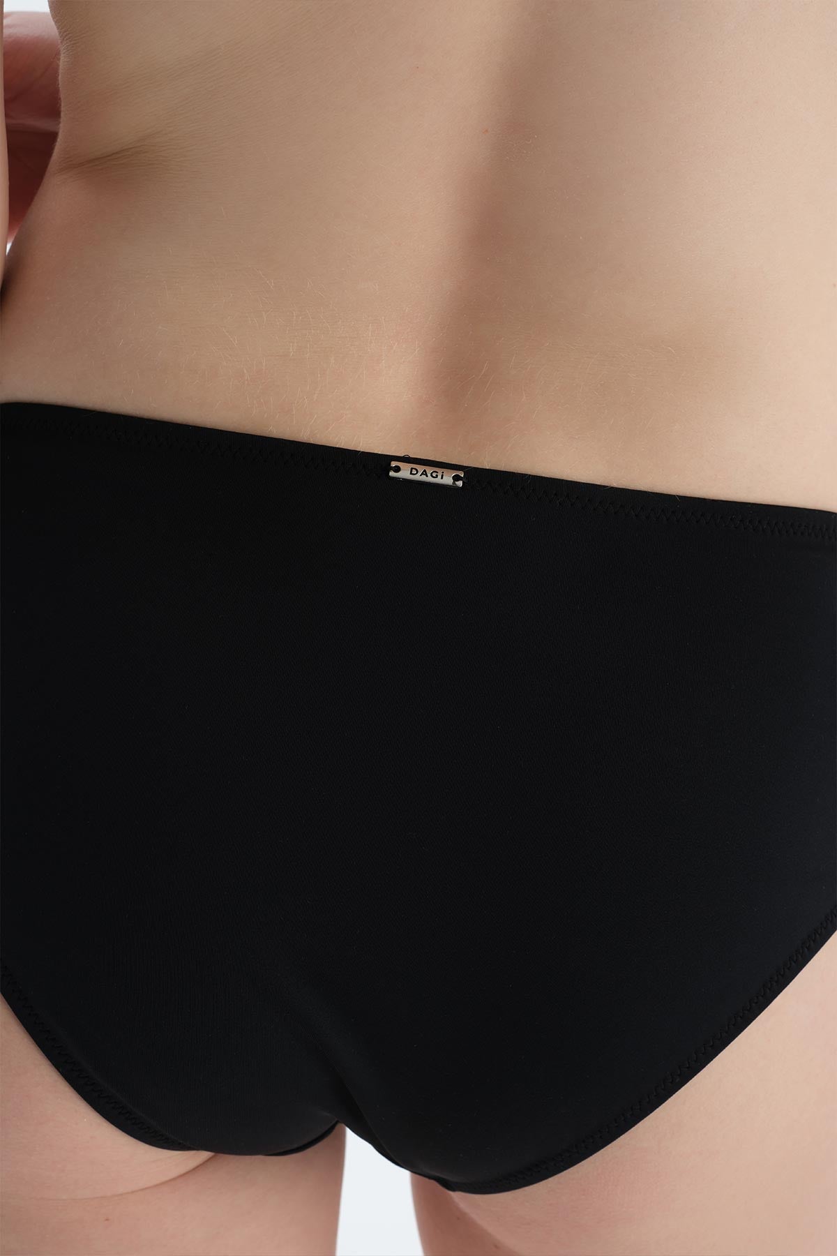 Siyah Yanı Büzgülü Bikini Alt