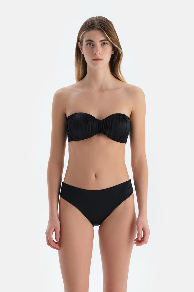 Siyah Orta Bel Bikini Alt