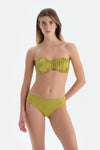Fıstık Yeşili Orta Bel Bikini Alt
