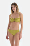 Fıstık Yeşili Orta Bel Bikini Alt