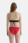Kırmızı Düşük Bel Bikini Alt