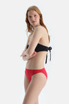 Kırmızı Düşük Bel Bikini Alt