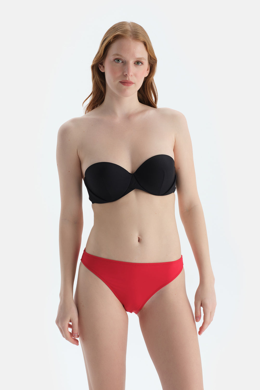 Kırmızı Düşük Bel Bikini Alt