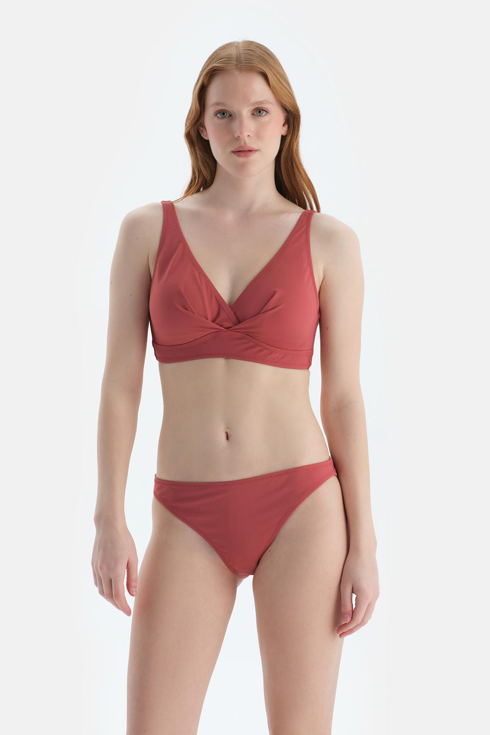 Kiremit Düşük Bel Bikini Alt