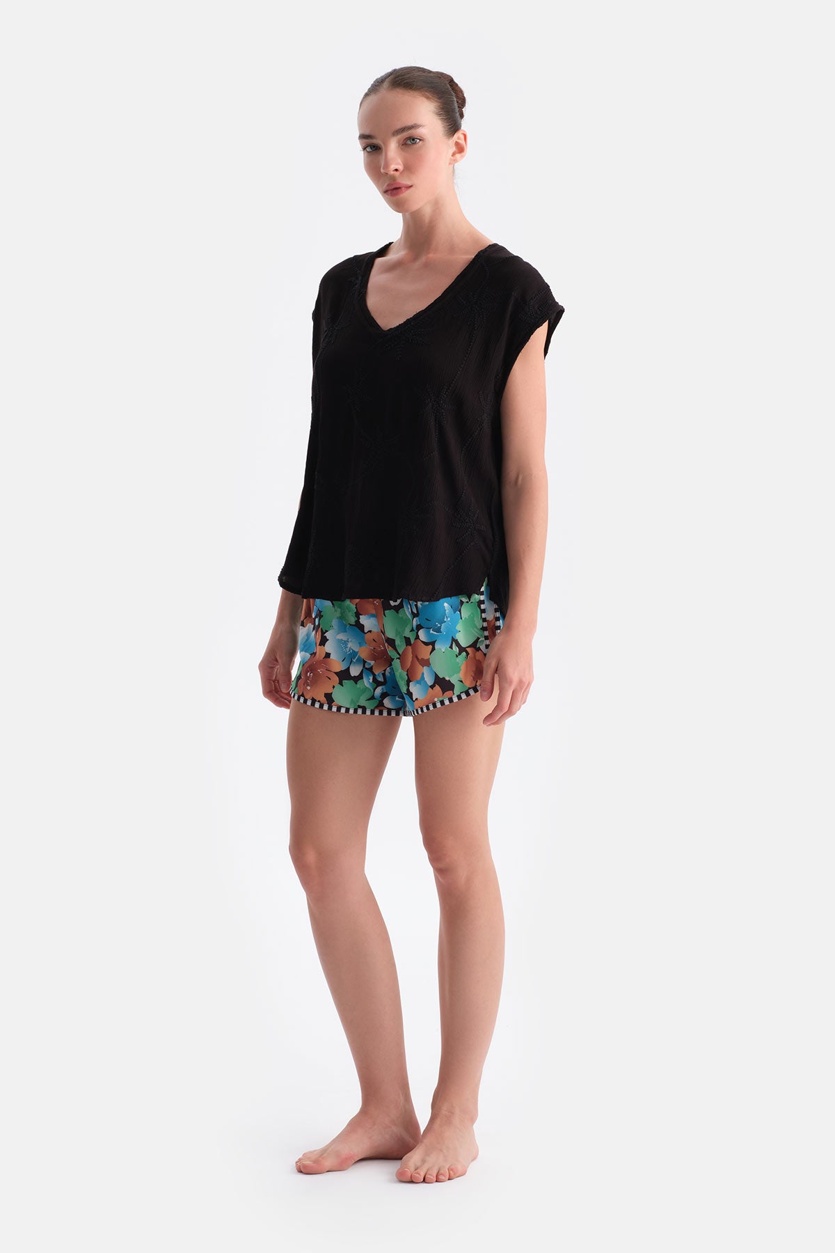 Multicolor Kadın Deniz Şortu