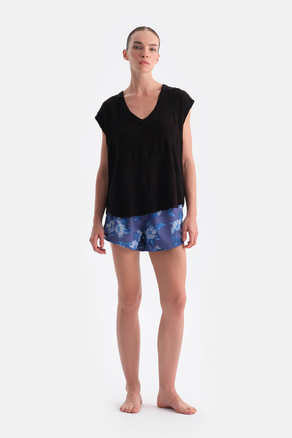 Multicolor Kadın Deniz Şortu