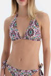 Multicolor Üçgen Geniş Bikini Üst