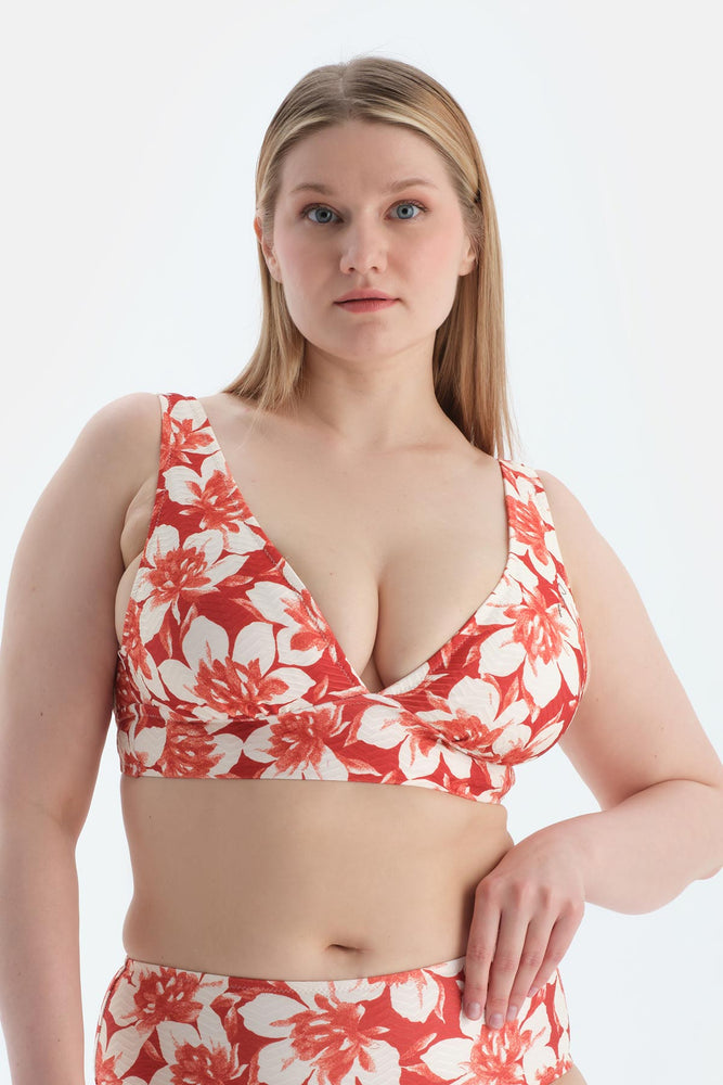 Multicolor Korseli Toparlayıcı Bikini Üst