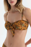 Multicolor Straplez Bikini Üst