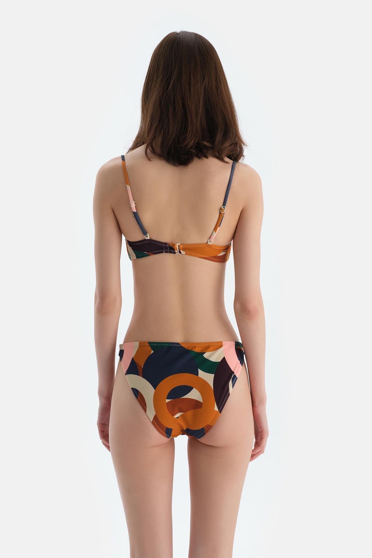 Multicolor Straplez Bikini Üst