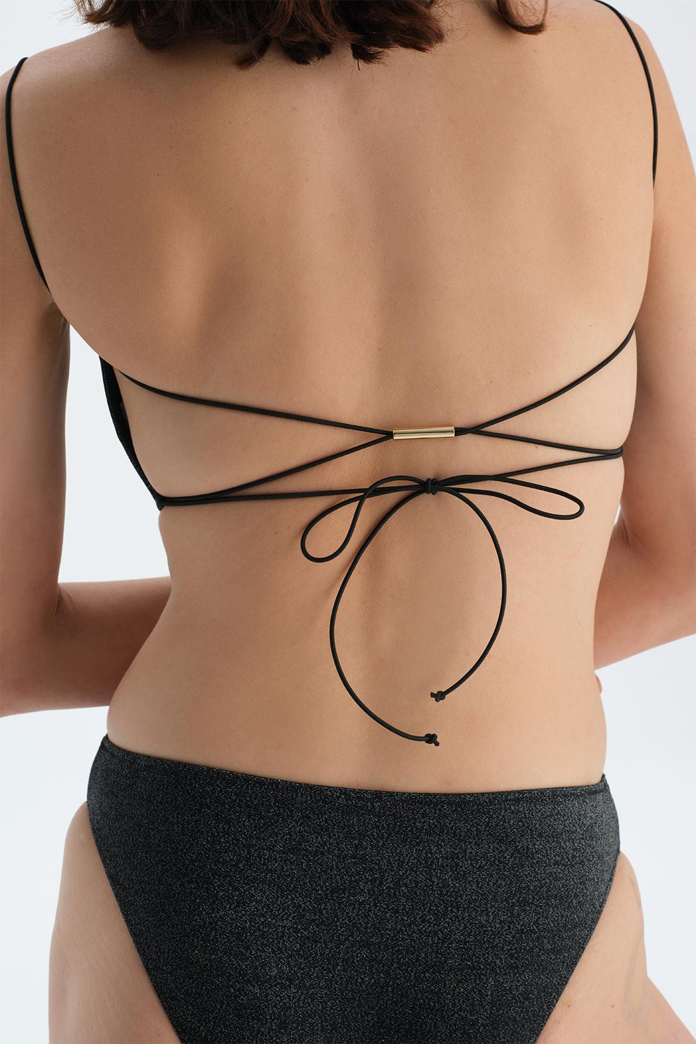 Siyah Straplez Bikini Üst