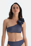 Mürdüm Tek Omuz Bikini Üst