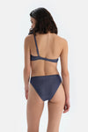 Mürdüm Tek Omuz Bikini Üst