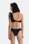 Siyah Tek Omuz Bikini Üst