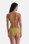 Fıstık Yeşili Üçgen Küçük Bikini Üst
