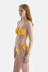 Sarı Üçgen Küçük Bikini Üst