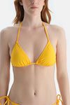 Sarı Üçgen Küçük Bikini Üst