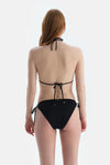 Siyah Üçgen Küçük Bikini Üst