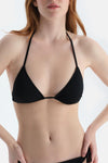 Siyah Üçgen Küçük Bikini Üst