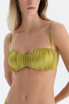 Fıstık Yeşili Straplez Bikini Üst