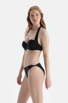 Siyah Straplez Bikini Üst