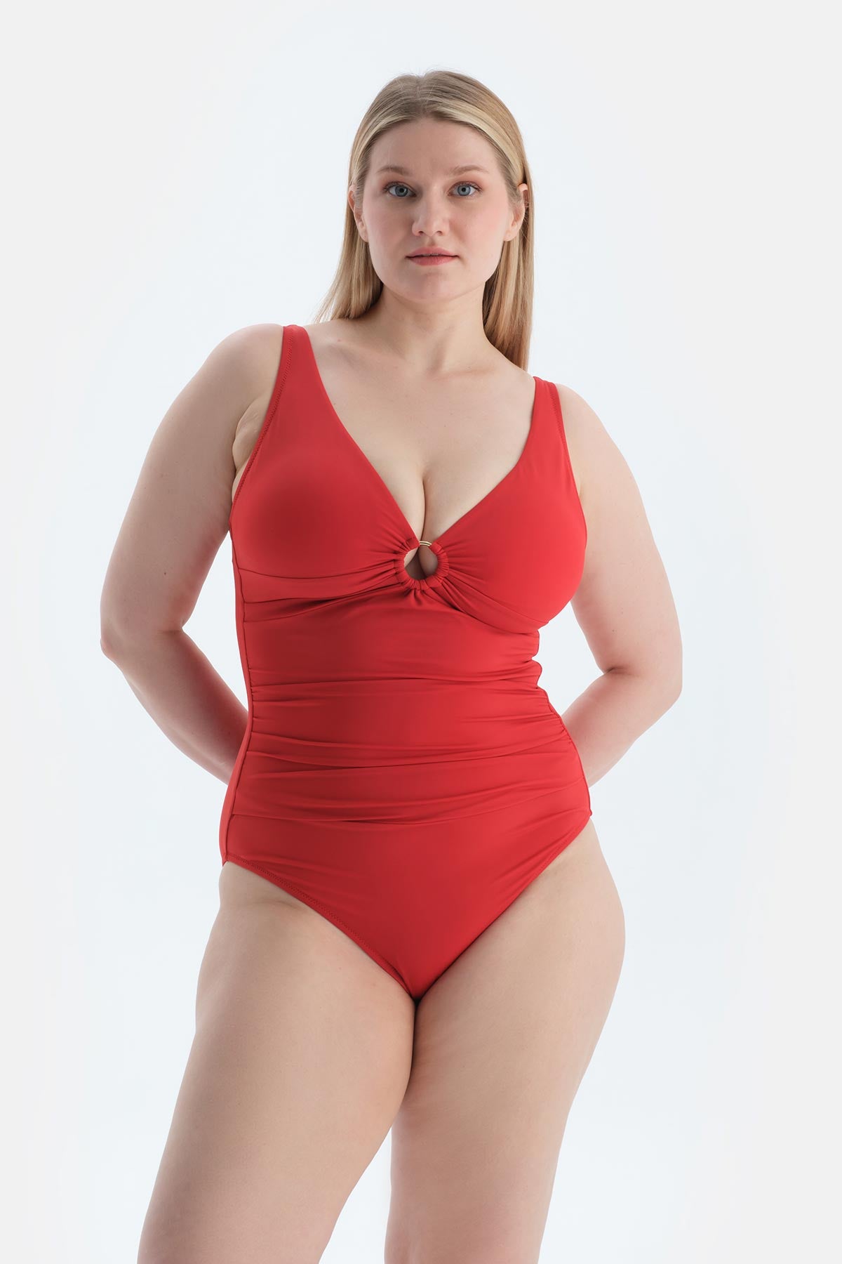 Kırmızı Korseli Toparlayıcı Mayo