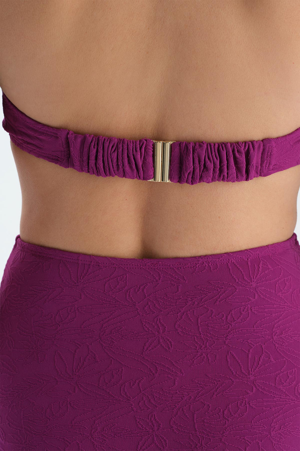 Mor Boyundan Bağlamalı Mayokini