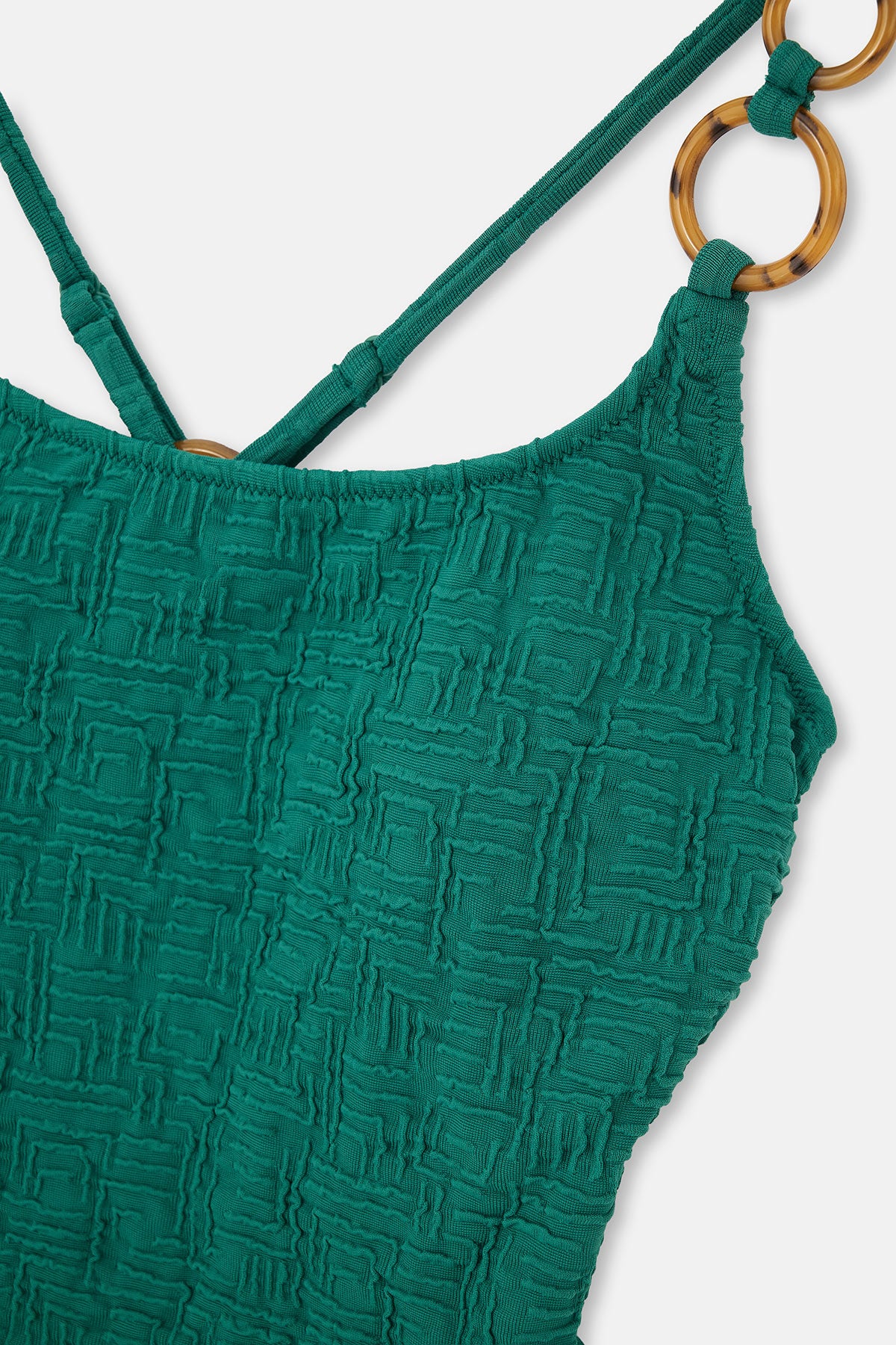 Koyu Yeşil U Yaka Mayo