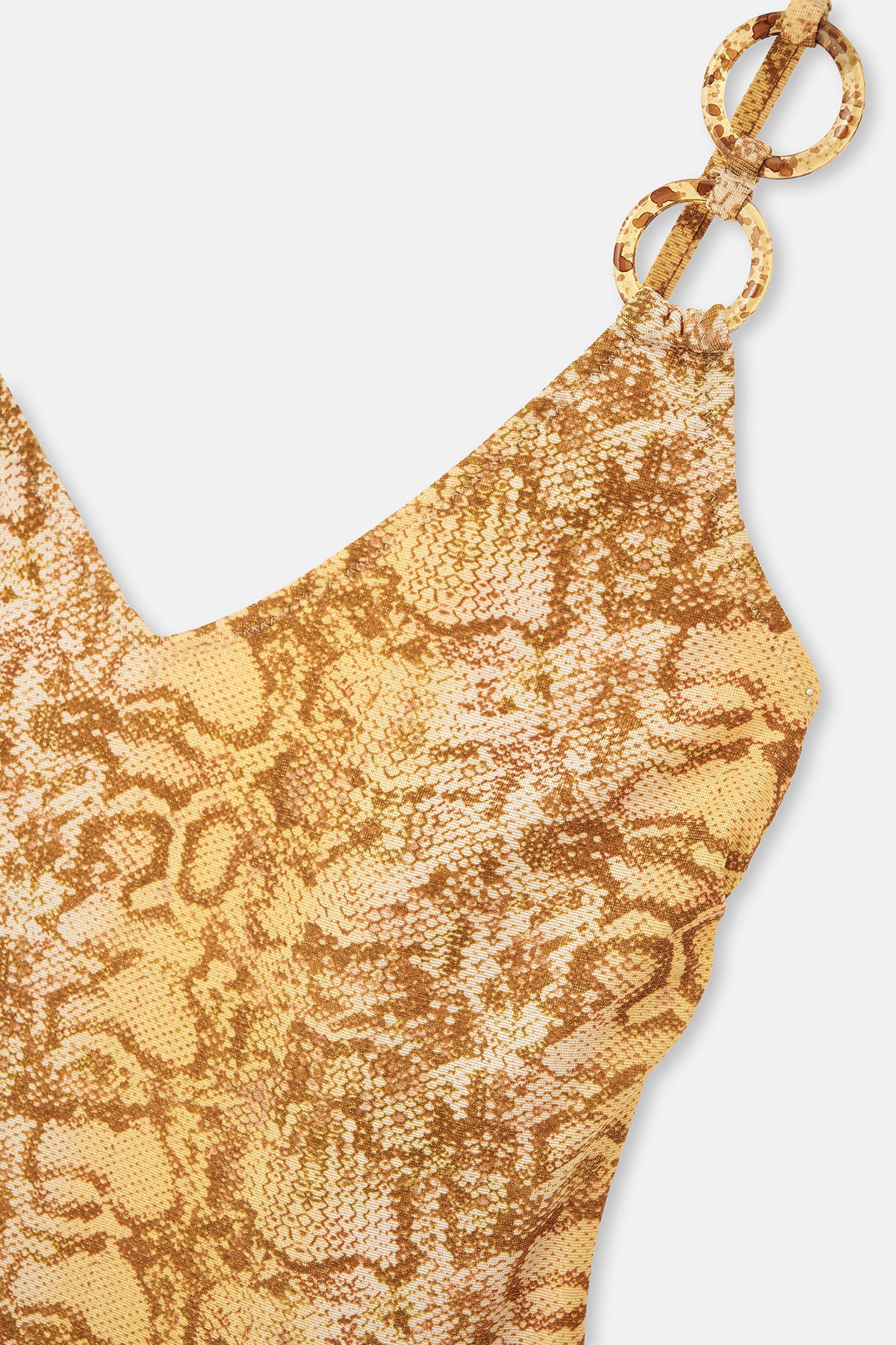 Multicolor V Yaka Desenli Mayokini