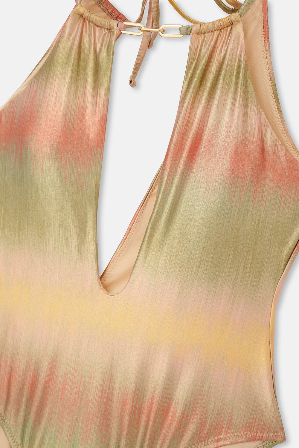 Multicolor Halter Yaka Mayo