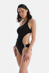 Siyah Tek Omuz Mayokini
