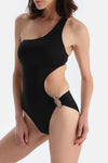 Siyah Tek Omuz Mayokini