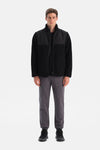 Siyah Erkek Önden Fermuarlı Polar Mont
