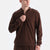 Koyu Kahve Scuba Yarım Fermuarlı Sweatshirt