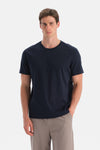 Lacivert Bis Yaka Regular Tişört