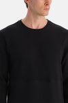 Siyah Bis Yaka Cepli Sweatshirt