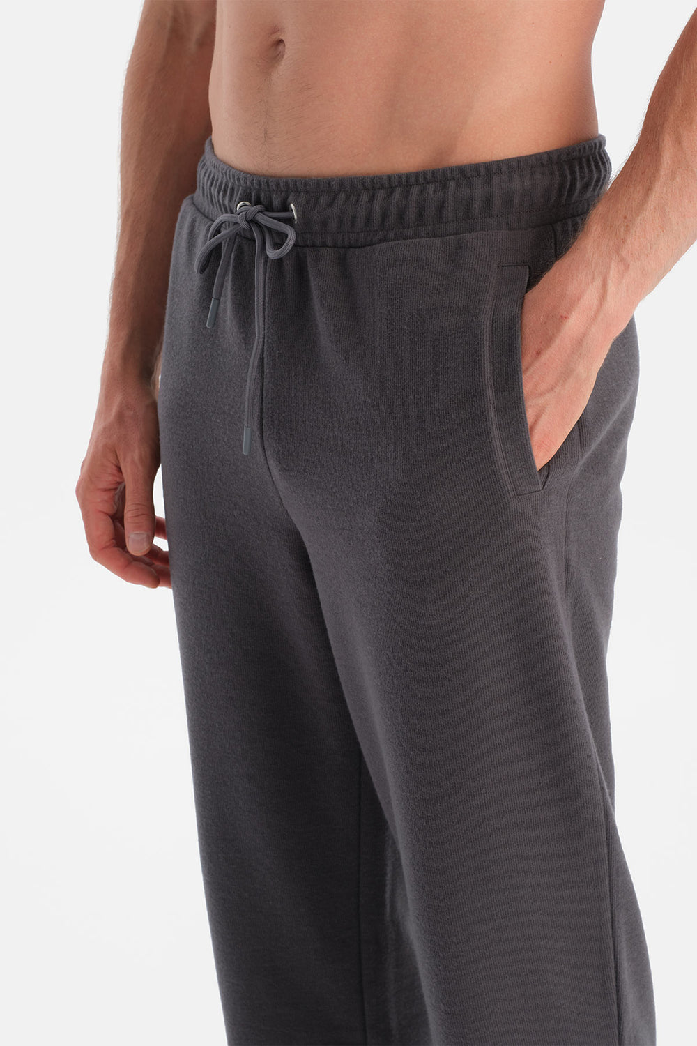 DÜZ PAÇA KORDONLU PANTOLON